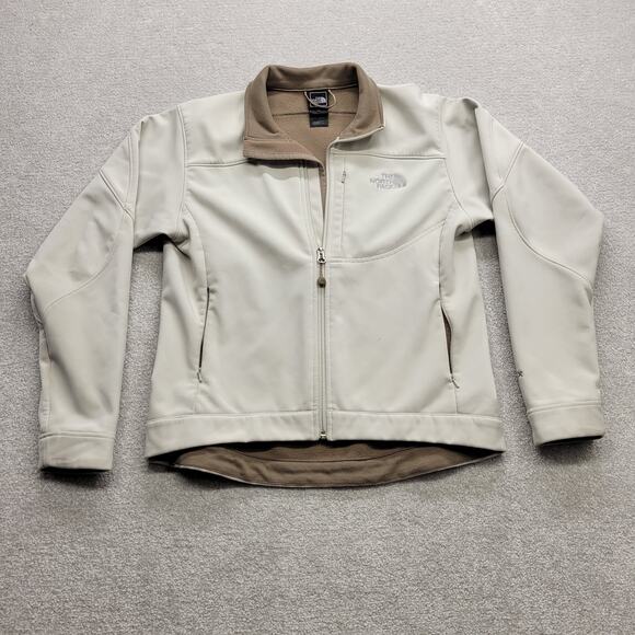 The North Face Women’s Apex Bionic Softshell Full Zip Jacket Cream Size Small - Picture 1 of 9